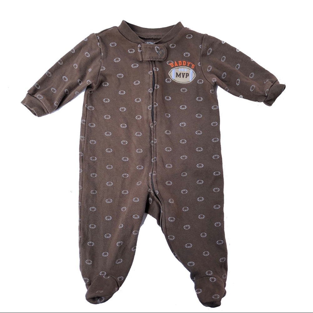 Carters Daddy’s MVP Brown Football Onesie
